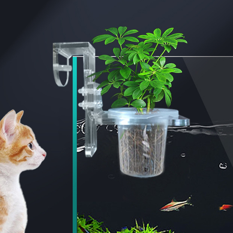 Aquarium Planted Wall - Чашки для посадки аквариума, гидропонная поддержка,