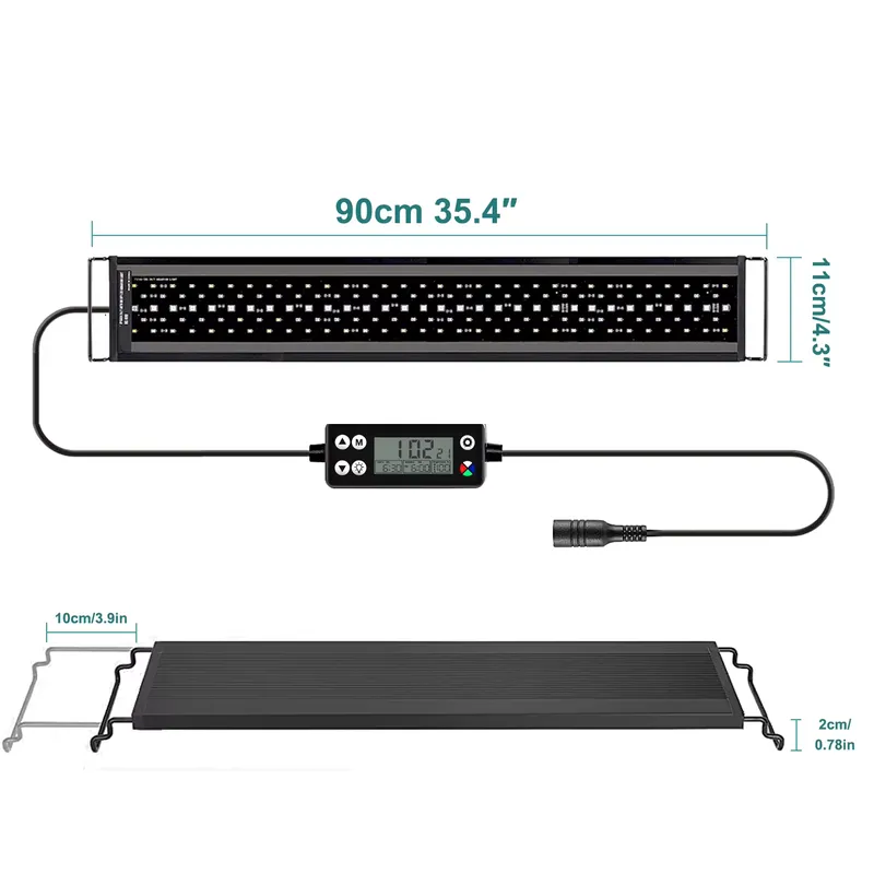 Aquarium Plant Light Spectrum - Светодиодный светильник SIROKA SRK-YFT 90 см