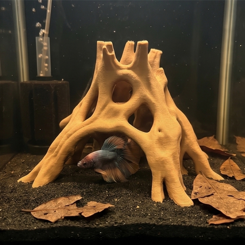Природные корни, пещера, убежи – обзор и цена Planted Aquarium With Driftwood