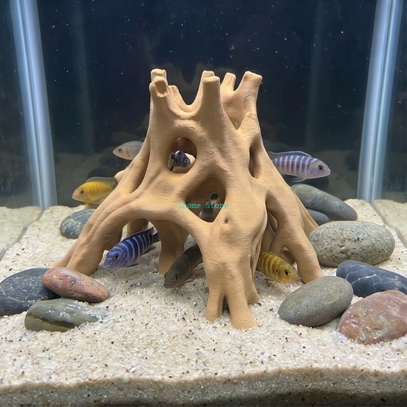 Природные корни, пещера, убежи – обзор и цена Planted Aquarium With Driftwood