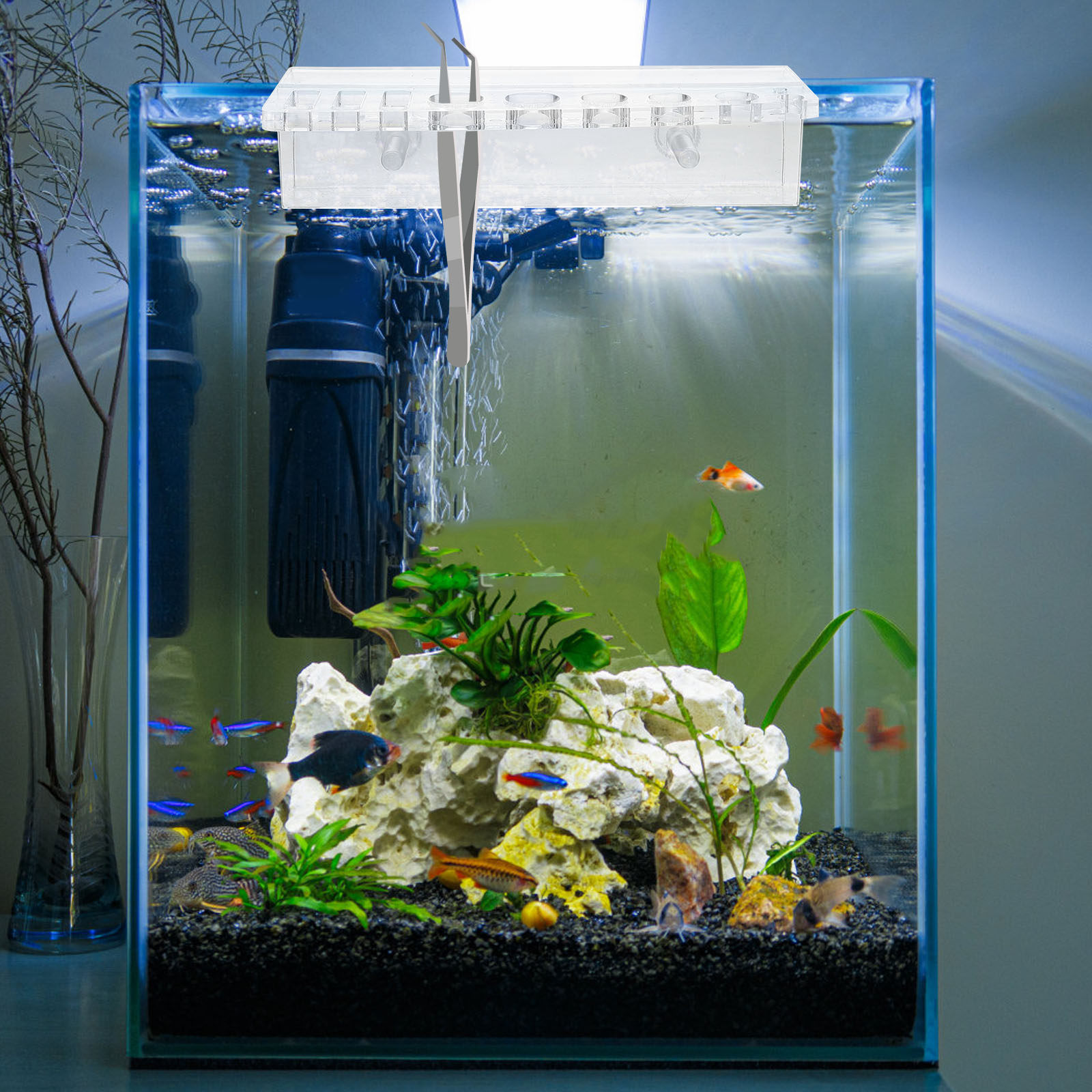 Держатель для аквариумных инст – обзор и цена Aquarium Planted Wall