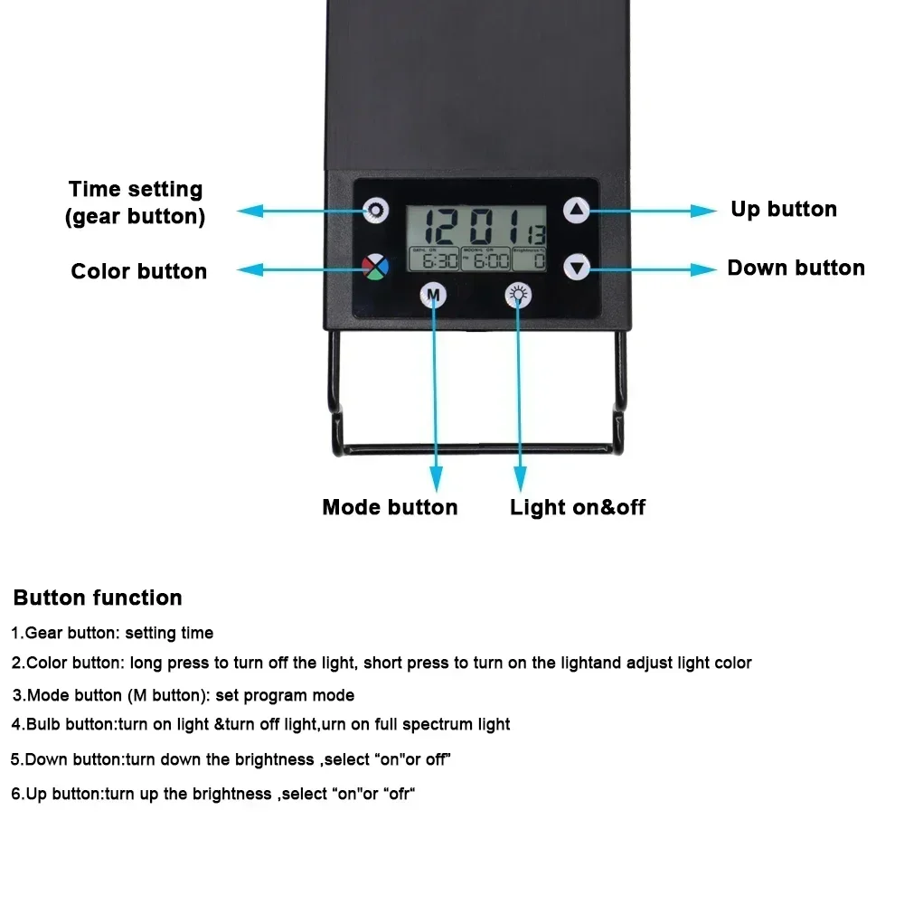 Водонепроницаемая IP68 осветит – обзор и цена Aquarium Plant Light Spectrum