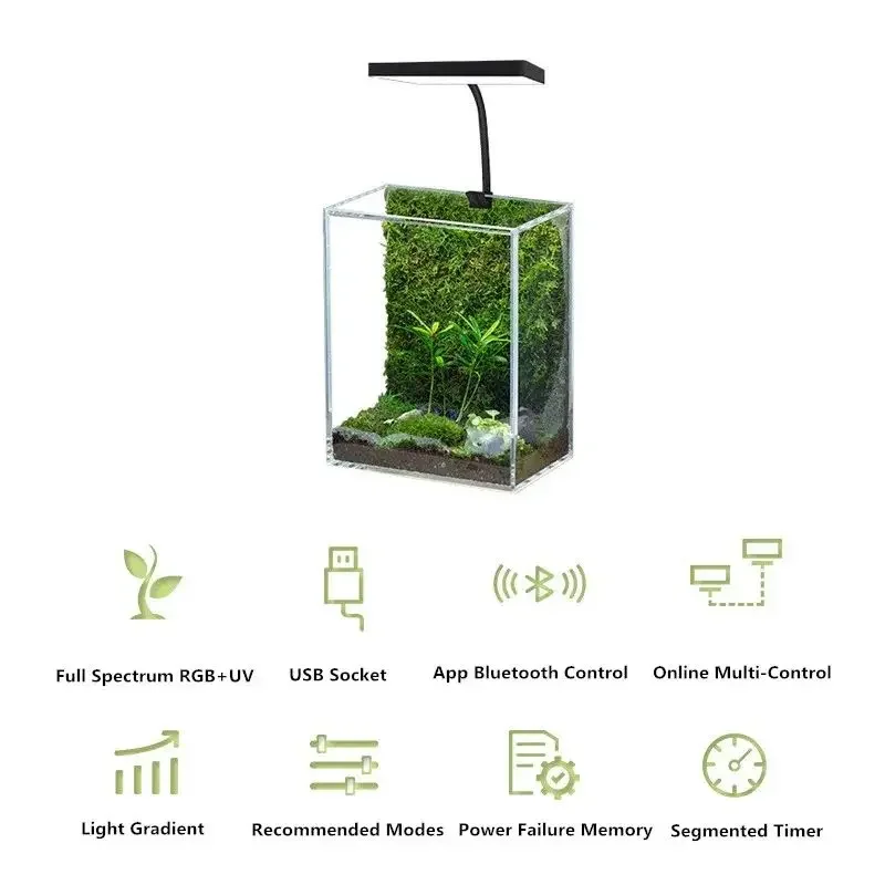 WEEK AQUA Mag Pro USB Нано-лам – обзор и цена Aquarium Plant Light Spectrum